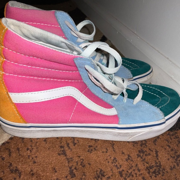 Vans Multicolor Canvas/Suede Sneakers – Women’s 8 / Men’s 6.5, Gently Worn - Picture 5 of 8